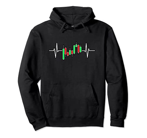 Trader Heartbeat Pulse Crypto Forex Stock Market Trading Pullover Hoodie
