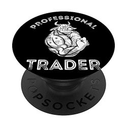 Professional Trader Day Trading Stock Market Trader Bull PopSockets Swappable PopGrip