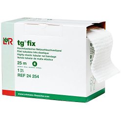 Lohmann&Rauscher 34971 tg Fix Net Tubular Bandage, Elastic Net Wound Dressing, Bandage Retainer for Large Trunks, Hips & Armpits, Size E (140cm Wide x 25m Long When Stretched)