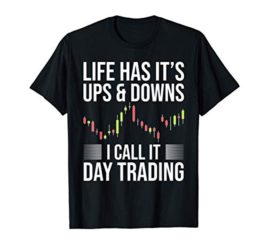 Funny Day-Trader Trading Stock Market Saying I Candlesticks T-Shirt