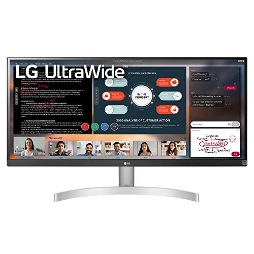 LG 29WN600-W 29″ 21:9 UltraWide WFHD IPS HDR10 Monitor with FreeSync, Silver