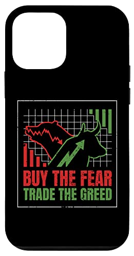 iPhone 12 mini Buy Fear Trade Greed Bear Bull Stock Market Forex Trading Case