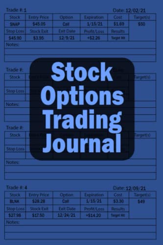Stock Option Trading Journal: The Best Stock Option Logbook For Traders.