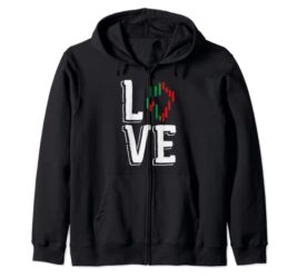 Stock Market Love Trading Trader Stocks Forex Zip Hoodie