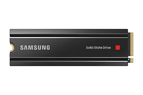 SAMSUNG 980 PRO SSD with Heatsink 2TB PCIe Gen 4 NVMe M.2 Internal Solid State Hard Drive, Heat Control, Max Speed, PS5 Compatible, MZ-V8P2T0CW