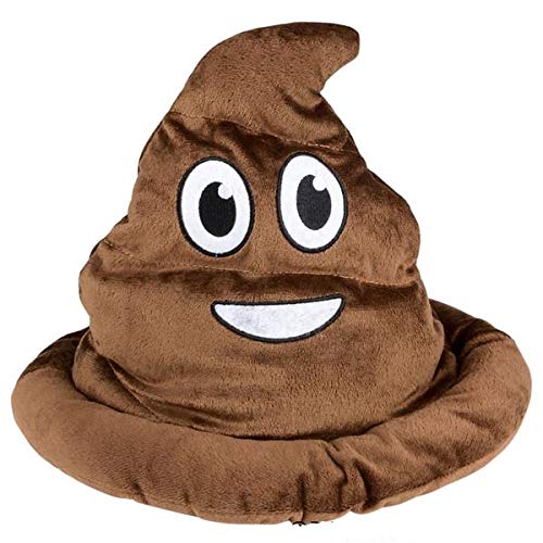 Rhode Island Novelty Brown Emoticon Poop Hat 1 Per Order
