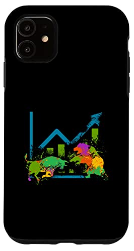 iPhone 11 Day Trading Stock Market – Bear And Bull Day Trader Case