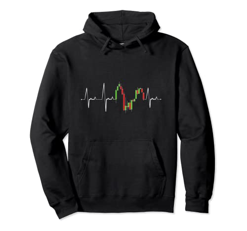 Heart Beat Day Trading & Investing Stock Market Trader Pullover Hoodie