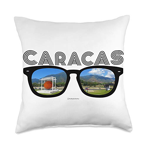 Trading and Coffee Venezuela Caracas Throw Pillow, 18×18, Multicolor