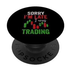 I Was Day Trading Stock Trader Market Investor Graphic PopSockets Swappable PopGrip