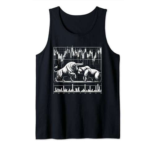 Bull vs Bear Market – Forex, Stocks, Day Trader, Trading Tank Top