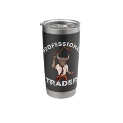 Day Trading Professional Trader Stock Market Trader Bull Stainless Steel Insulated Tumbler