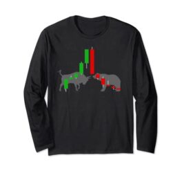 Stock Market Bull Versus Bear Trading Forex Long Sleeve T-Shirt