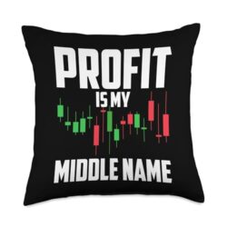 Stock Market Trader Investing Swing Trader Forex Trading Throw Pillow