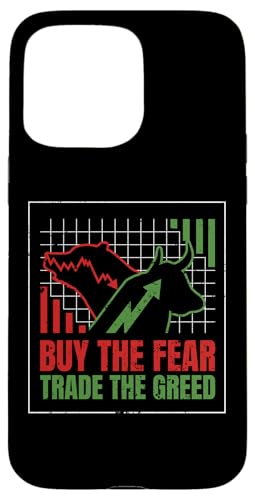 iPhone 15 Pro Max Buy Fear Trade Greed Bear Bull Stock Market Forex Trading Case