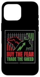 Buy Fear Trade Greed Bear Bull Stock Market Forex Trading Case for iPhone 16 Pro Max