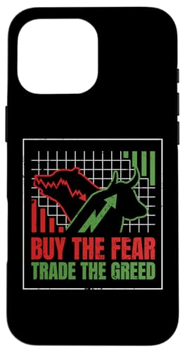 Buy Fear Trade Greed Bear Bull Stock Market Forex Trading Case for iPhone 16 Pro Max