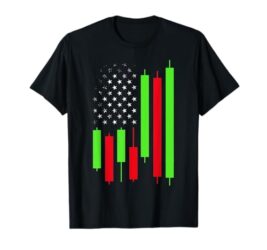 Stock Trader USA Flag Stock Market Day Trading T-Shirt