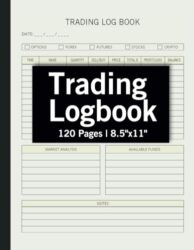 Trading Journal Logbook: Great for Options, Stocks, Forex, Futures and Crypto Traders. Monthly Goal & Summary, Daily Recording Trades and Market … Records | 122 Pages | 8.5″x11″ Large Size