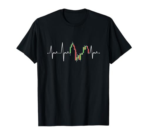Heart Beat Day Trading & Investing Stock Market Trader T-Shirt